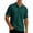 112#Green, variant on Mens Waffle Knit Polo Shirt Short Sleeve Button Down Pocket Tee Casual Summer Top Breathable Lightweight Golf Work Wear Black 2XL