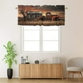 thumbnail image 2 of Old Vintage Farm Truck Window Curtain Valances Western Rustic Barn Antique Car Farmhouse Country Retro Rod Pocket Window Valance for Living Room Bathroom Bedroom Kitchen 54 by 18 in, 1 Panel, 2 of 6