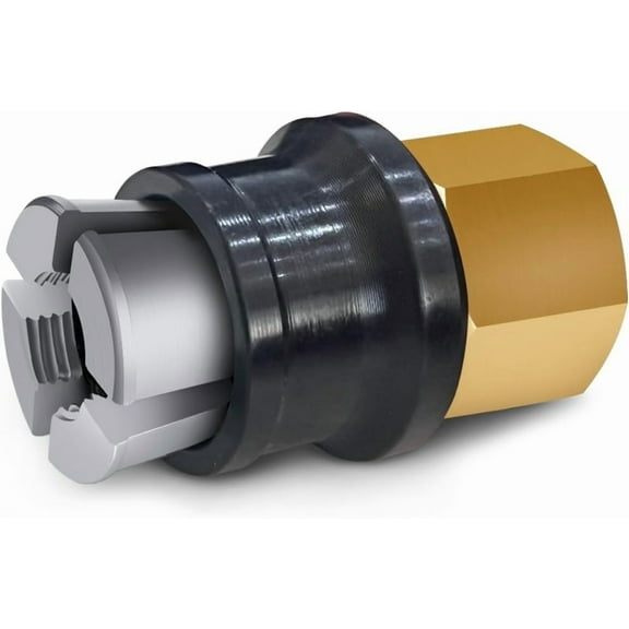 Jinkey® Lock On Air Chuck for Schrader Valve, 1/4" FNPT Heavy Duty Brass Open Flow Straight Locking Tire Chuck Quick Release Air Chuck for Pressure Gauge Tire Inflator Compressor Accessories