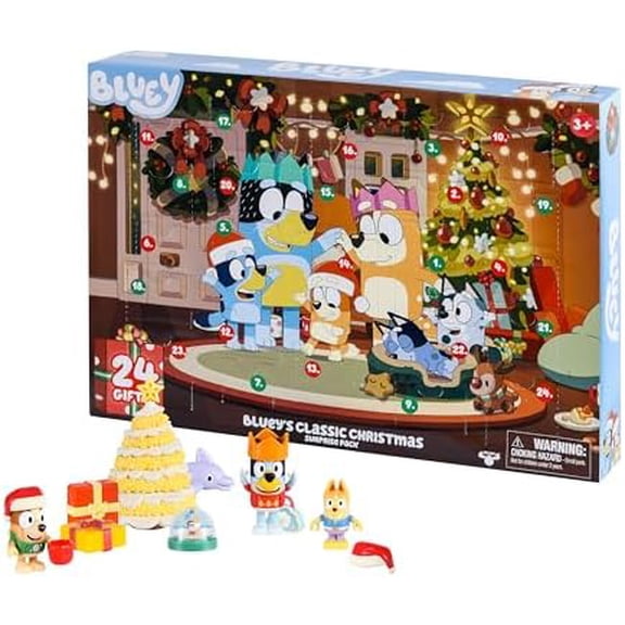 Toys for Girls and Boys, 24 Days of Surprises, Kids Advent Calendar w/Accessories, Stickers & Mini Christmas Tree