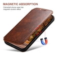 thumbnail image 4 of ELEHOLD for iPhone 14 Pro 6.1" Wallet Case Premium Leather with Card Slots Kickstand Function Magnetic Absorption Compatible with MagSafe Charging Shockproof Protective Case,Khaki, 4 of 6