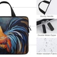 thumbnail image 3 of AWERP Rooster Dog Art Laptop Bag Diving Fabric Computer Protect Case 10inch, 3 of 5