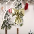 thumbnail image 4 of RBCKVXZ Beige Christmas Bow Ornament 8 Inch Xmas Tree Hanging Decorations for Xmas Tree, Halloween, Wreath, DIY Crafts, Gift Wrapping, Party Decor Supplies, 4 of 6