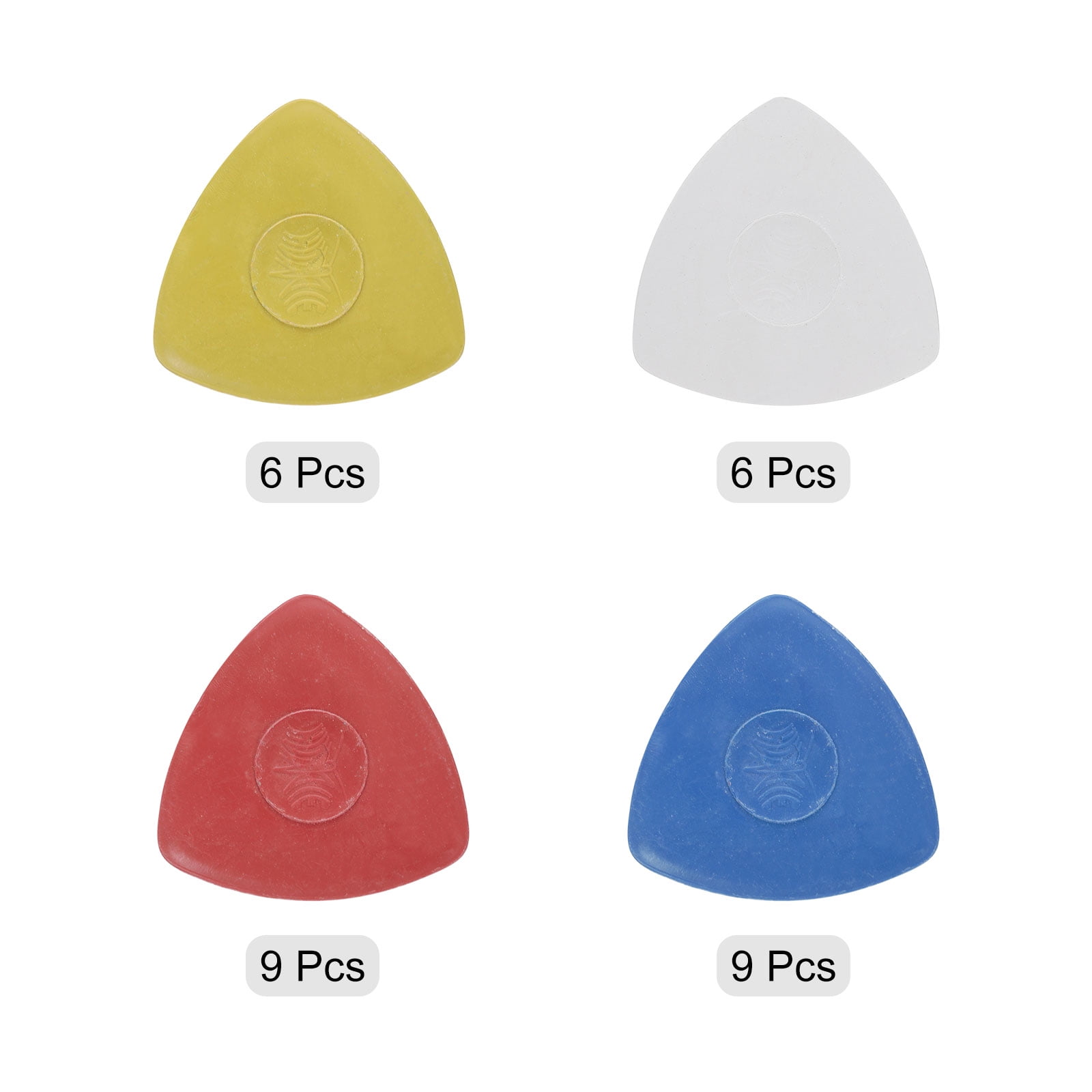 Uxcell 30pcs Tailors Chalk, Triangle Sewing Chalk, Washable Fabric Marker for Sewing Quilting Crafting Multicolor