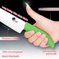 thumbnail image 4 of Ceramic Knives Set 5-Piece Kitchen Knifes with 6" Bread Knife, 6"Chef Knife, 5" Utility Knife,4" Fruit Knife and 3" Paring Knife,One Peeler, 4 of 8