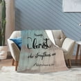 thumbnail image 2 of Christian Gifts for Women, Inspirational Bible Verse Blanket Soft Lightweight Religious Healing Warm Blanket for Women 40x50in, 2 of 6