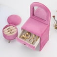 thumbnail image 3 of Joyero pequeño Yuyangstore organizador de espejo para pendientes anillos Mujeres Niñas, 3 of 8