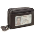 thumbnail image 1 of Janrevotw Women'S Small Genuine Leather Wallet Rfid Shield Credit Card Holder Purse, 1 of 5