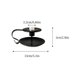 thumbnail image 3 of 2pcs Retro Wrought Iron Candlestick Stand Black Candle Holder for Taper Candles, 3 of 4