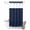 Blue, variant on No Hook Shower Curtain, Solid Dark Blue Shower Curtains for Bathroom with See Through Top Window, Minimalism Abstract Denim Texture Waterproof & Washable Bath Curtain Extra Long 72"x84"