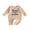 Apricot, variant on Cjfdfy Newborn Baby Girls Boy Jumpsuit Please Pass Me to My Grandma Long Sleeve Ribbed Knit Doll Collar Romper Infant Cute Coming Home Fall Winter Outfit 0-18M 