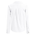 thumbnail image 5 of Kogui Womens Shirts Trendy Women's Stain Shield Dress Shirts Free Long Sleeve Shirts Solid Work Business Button Down Shirts (White,XL), 5 of 5