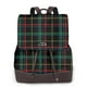 thumbnail image 1 of Disketp Buffalo Plaid Dark Green Mochila de Cuero para Mujer, Bolso de Espalda Antirrobo con Estilo para Viaje, Trabajo y Uso Diario, 1 of 4