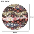 thumbnail image 6 of Pioneer Flower Floral Print Pattern Round Tablecloth 60"x60",Wrinkle Wipeable Table Cloth for Kitchen Dining Room Picnic Patio Party, 6 of 6