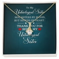 thumbnail image 2 of To My Unbiological Sister Not Sister by Blood Alluring Ribbon Necklace Message Card, 2 of 20