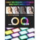 thumbnail image 2 of Luz RGB para selfie para , clip de luz portátil para teléfono con 4 modos de luz y 10 niveles de brillo, luz recargable de 3000 mAh para selfie para teléfono, TikTok, maquillaje, zoom, 2 of 13