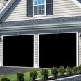 thumbnail image 3 of Black Garage Door Cover Banner 6 x 13 FT, Solid Color Farmhouse Black Garage Door Curtains Backdrop with Grommets for Indoor Outdoor Wall Party Porch Yard Decorations Background, 3 of 9