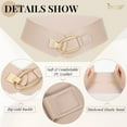 thumbnail image 4 of JASGOOD Women's Wide Elastic Belt Fashion Thick Waist Belt with Gold Buckle, 4 of 8