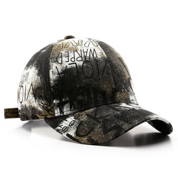 Gorra de béisbol de Hip Hop de algodón para hombre y mujer, gorra de béisbol con grafiti, informal, moda Unisex, gorros con visera de verano Fivean unisex