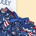 thumbnail image 5 of Sunisery Infant Clothes 4th of July Baby Girl Outfit Print Romper And Skirt, 5 of 8