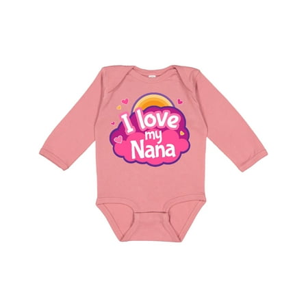 

Inktastic I Love My Nana Grandchild Gift Baby Girl Long Sleeve Bodysuit