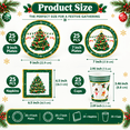 thumbnail image 3 of Krocisen 100 Pcs Merry Christmas Tableware Set Disponible Paper Plates for 25 Guests, Christmas Dinner Plates, Napkins and Cups, Christmas Tree Dinnerware for Xmas Party Supplies, 3 of 6
