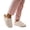 Beige, variant on Women Soft Velvet Closed Toe House Mule Slippers, Plush Lined Lightweight Indoor Slides, Non Slip Rubber Sole Bedroom Shoes Gray A