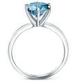 thumbnail image 3 of Pompeii 2Ct Blue Diamond Solitaire Engagement Ring in 14k White or Yellow Gold Lab Grown, 3 of 4