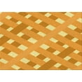 thumbnail image 1 of Ahgly Company Indoor Rectangle Patterned Neon Orange Area Rugs, 7' x 10', 1 of 6