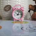 thumbnail image 2 of piaybook Alarm Clock Creative Clock Cute Small Alarm Metal Alarm Clock Small Electronic Mini Clock Silent Non Ticking Small Clock for Home Office Living Room Bedroom, 2 of 2
