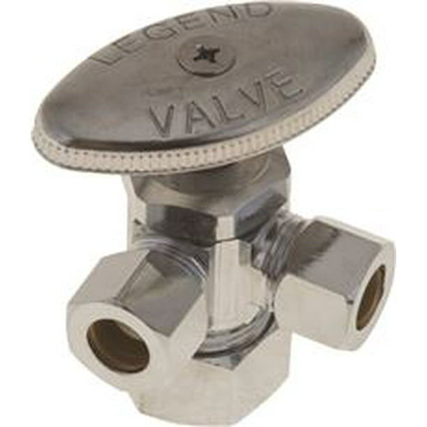 3WAY DUAL ANGLE STOP VALVE 5/8" OD X 3/8" X 3/8", LEAD FREE Walmart