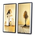 thumbnail image 3 of Designart "Golden Hour Glow in Countryside Tree II" Landscape Forest Framed Wall Art Set Of 2 - Country Yellow Gallery Wall Frame Set For Home Decor, 3 of 6