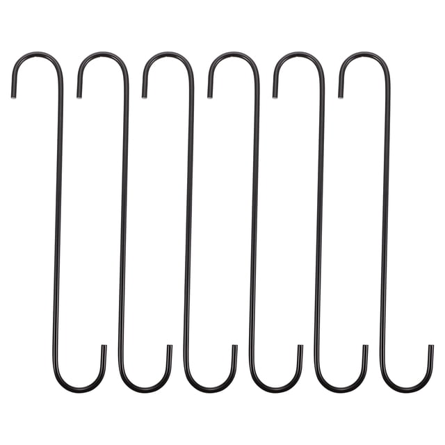 6pcs s gancho ganchos al aire libre colgantes curvas ganchos colgantes olla pared colgando ganchos