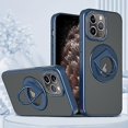 thumbnail image 1 of Funda con soporte magnético y anillo giratorio para iPhone 11 Pro Max (negro), 1 of 5