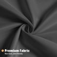 thumbnail image 5 of Stall Half Size Shower Curtain Liner, 36 x 72 Inch Fabric Bath Curtain Liner for Modern Hotel, Dark Grey Shower Liners with Plastic Hooks, Washable & Water Repellent, 5 of 6