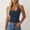 Navy, variant on Women's Summer Solid Ribbed Knit V-Neck Cami Top Sleeveless Casual Loose Fit Tank Top Army Green M