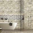 thumbnail image 4 of Textured Stone Wallpaper, Brick Design Removable Self Adhesive Wallpaper for Living Room Fireplace, Stone Wallpaper Peel and Stick for Kitchen Backsplash, 4 of 8
