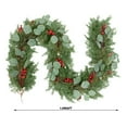 thumbnail image 2 of 6 Ft Artificial Christmas Garland - Eucalyptus Leaf & Cypress Leaf Garland, with Berry, Greenery Xmas Vine, Christmas Decorations, for Door Wall Fireplace, 2 of 7