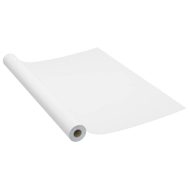 Lámina autoadhesiva para muebles VidaXL, PVC blanco, 500 x 90 cm