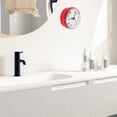 thumbnail image 2 of Waterproof Bathroom Shower Clock with Suction Cup Battery Operated Wall Clock, 2 of 6