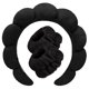 thumbnail image 1 of Diademas de spa para lavar la cara, juego de muñequeras, esponja, maquillaje, cuidado de la piel, diadema, toallas de muñeca, toalla de rizo suave, diadema para mujeres, gorros hinchados, antideslizan, 1 of 5