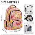 thumbnail image 5 of Garronmavis 17-inch Pink Capybara School Bag for Elementary Students, Multi-Pocket Kids Backpack with Large Capacity, Perfect for Boys and Girls Daily Use, 5 of 8