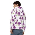 thumbnail image 4 of Naloa Orchids Flowers Men’s Hoodies, Zip up Hoodie, Sweatshirts,Hoodies for Men Sizes S-3XL-X-Large, 4 of 5