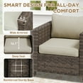 thumbnail image 6 of COOS BAY Lanai Chic Thickened rattan Patio Chair, Outdoor Wicker Furniture with Wide Armrest and Soft Cushions, 6 of 8