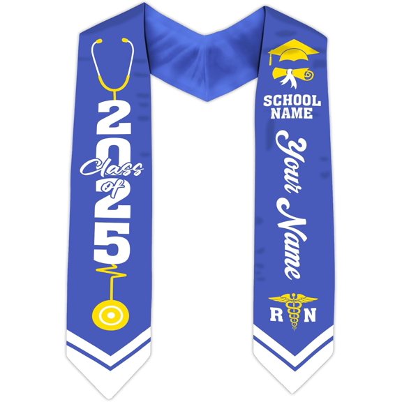 Custom Nurse Sash Graduation, RN Graduation Stole Gifts for Friends Nursing Student Senior Class Of 2025