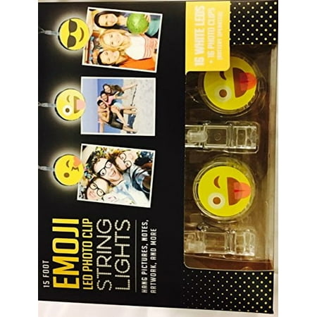 Emoji LED Photo Clip String Lights