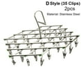 thumbnail image 5 of 2pcs S Shape Multilayer Pants Hangers Clothes Rack Anti-Skid Space Saving Storage Rack Socks Bra Holder, 5 of 6