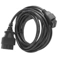 thumbnail image 3 of OBD2 Conector de cable de diagnóstico de coche de 16 pines a 16 pines ABS OBD2 Extensión de divisor PRO3 (5 m / 16,4 pies, negro) Cable de diagnóstico Spptty reparación de automóviles, 3 of 7
