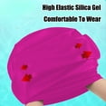 thumbnail image 4 of CxhicLuv Silicone Swim Cap, 8.7×7.5×0.4 Inch, High-Elastic, Waterproof, Anti-Slip, Perfect for Swimming Pools, Beaches, Silica Gel & Breathable, Suitable for Men, Women, Pink, 4 of 6