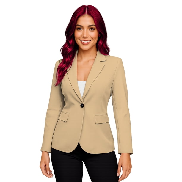 Saco clásico de Mujer Elegancia y Estilo Champange Grande
